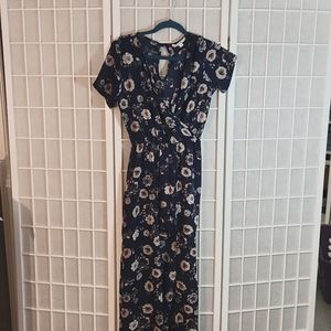 Frencesca's Miami Romper Maxi Dress Size Medium